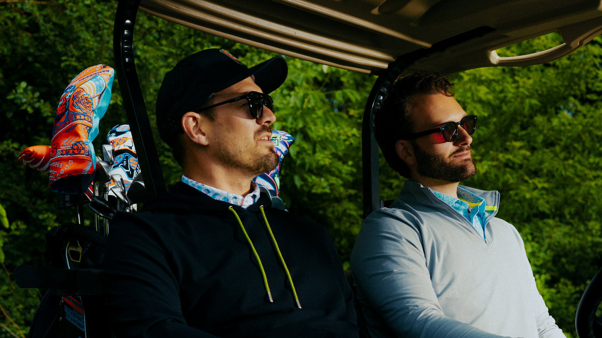 Men's golf performance pullovers and hoodies by Swag Golf Co.