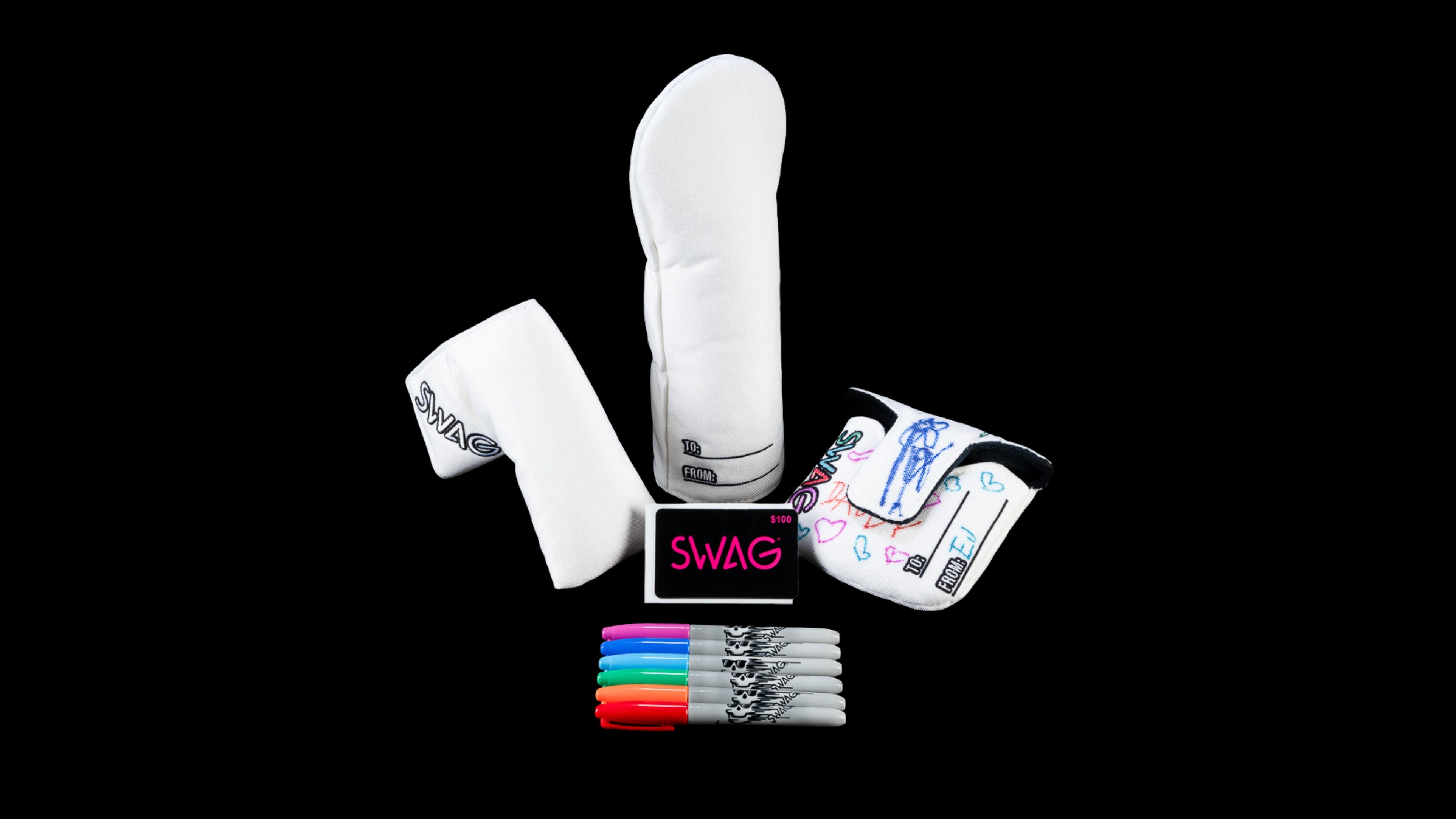 SWAG Golf gift card for custom putters, headcovers, and golf accessories