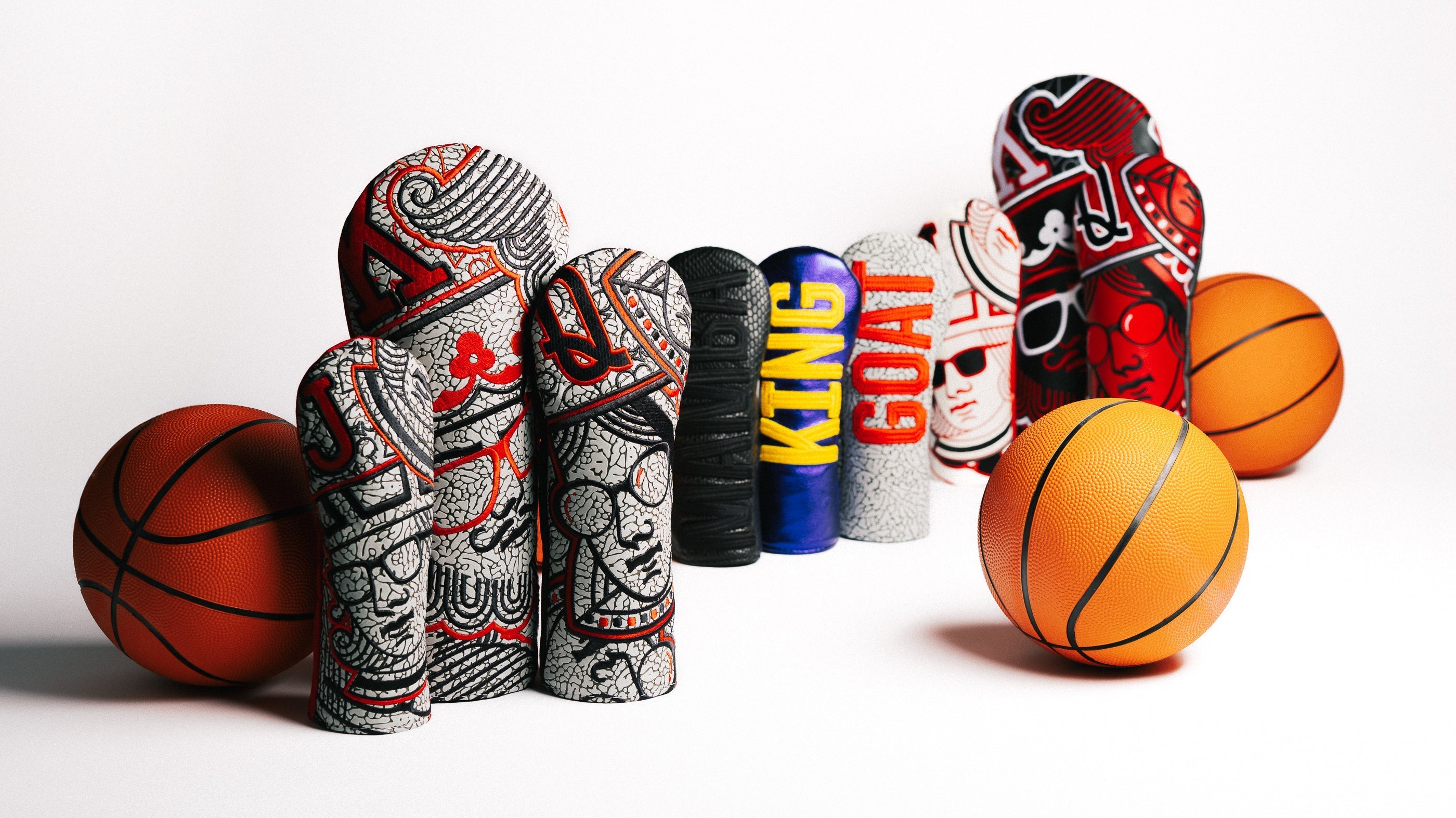 SWAG Golf NBA basketball themed limited edition golf headcovers.