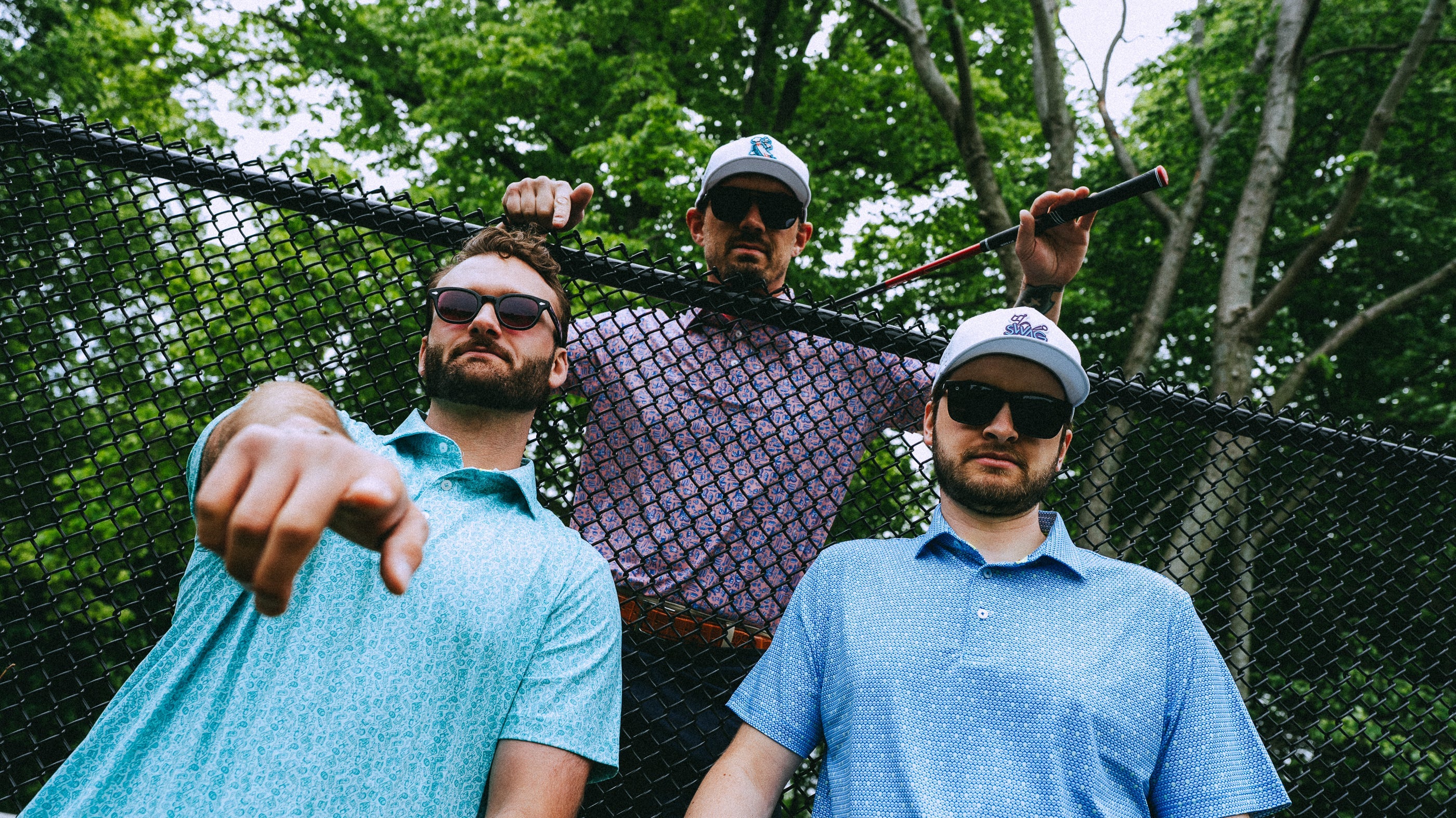 Swag Golf men's golf performance polo shirts.