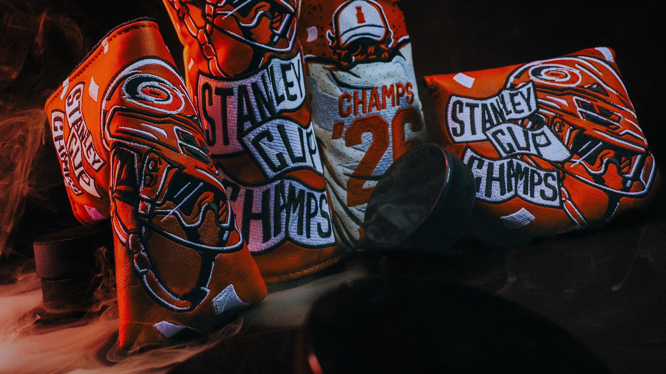 2026 Stanley Cup Champions Carolina Hurricanes SWAG Golf official NHL limited edition golf headcovers.