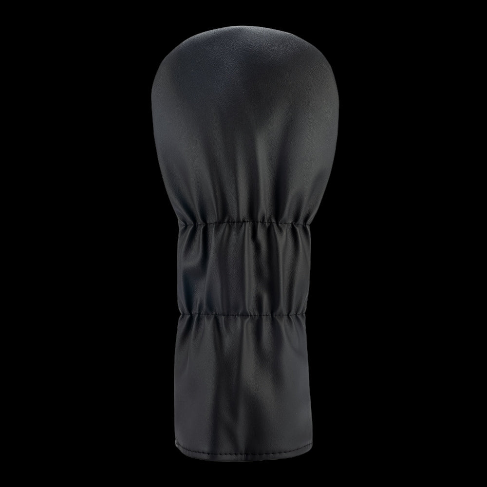 Rewind Golf x Animal House officially licensed black Deathmobile driver golf headcover with red accents.