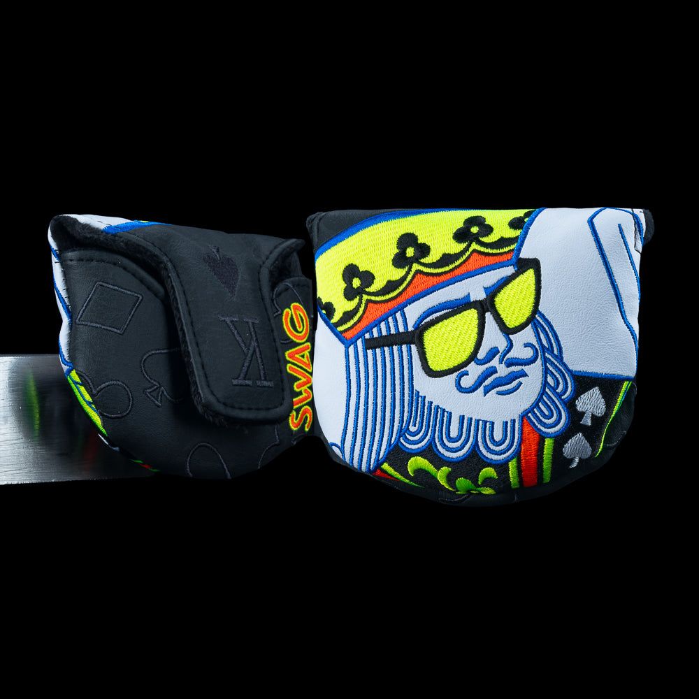 OG King Boss mallet cover featuring king playing card graphic and SWAG branding.
