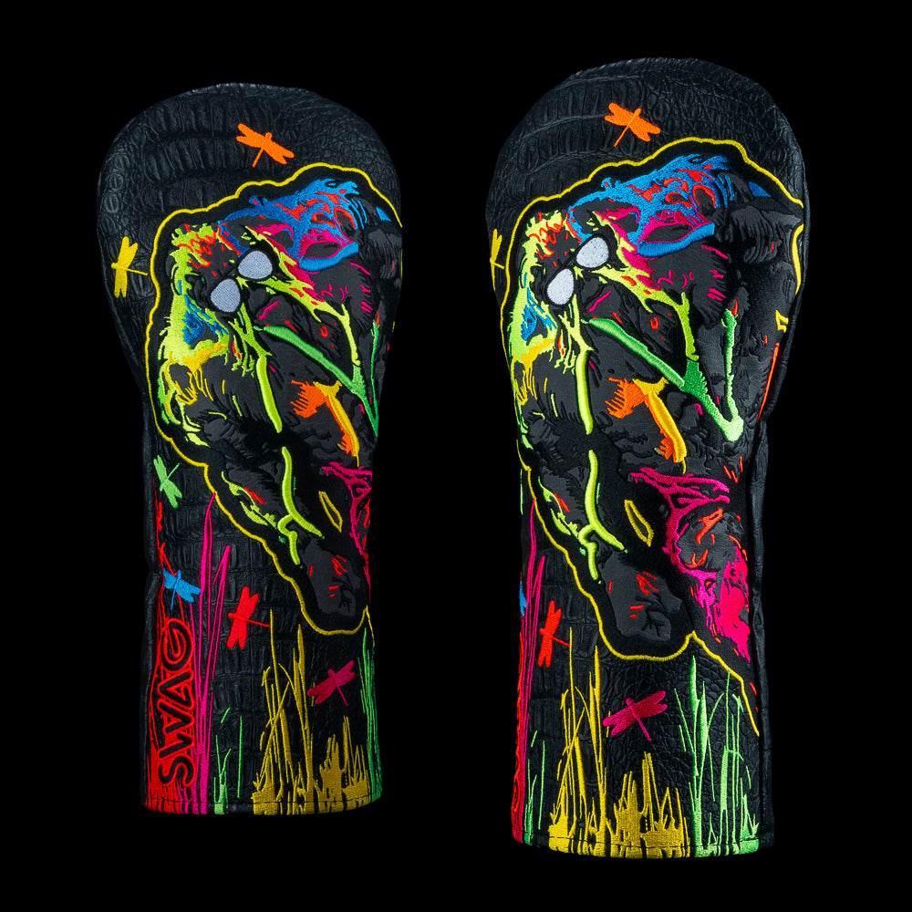 SWAG Thing of Colors driver headcover with graffiti paint style artwork.