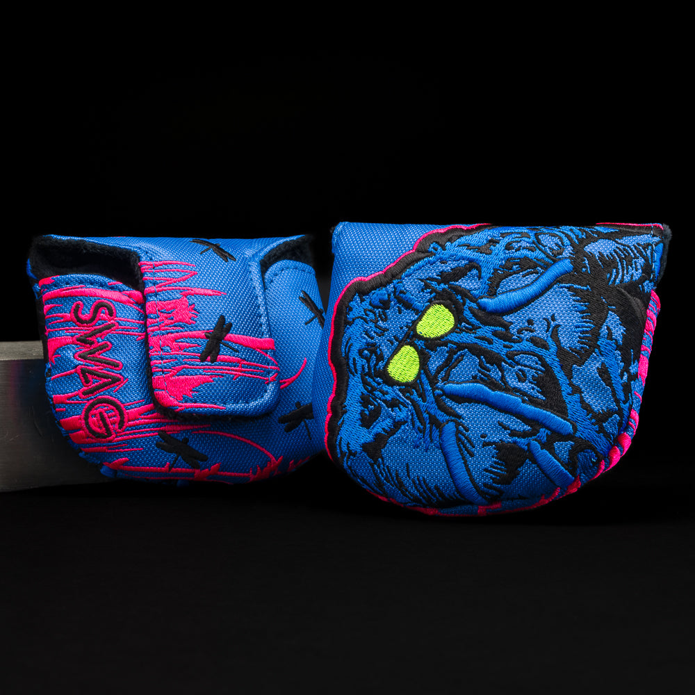 Swag Thing blue cerakote The Boss mallet golf putter made in the USA.