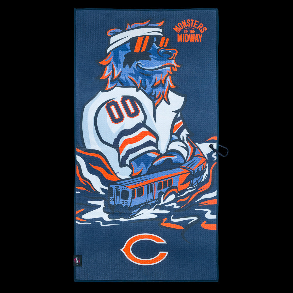 CHICAGO BEARS 大判ブランケット タペストリー USA製 アメフト SWAG Golf x NFL Chicago Bears Monsters Of The Midway Golf Towel