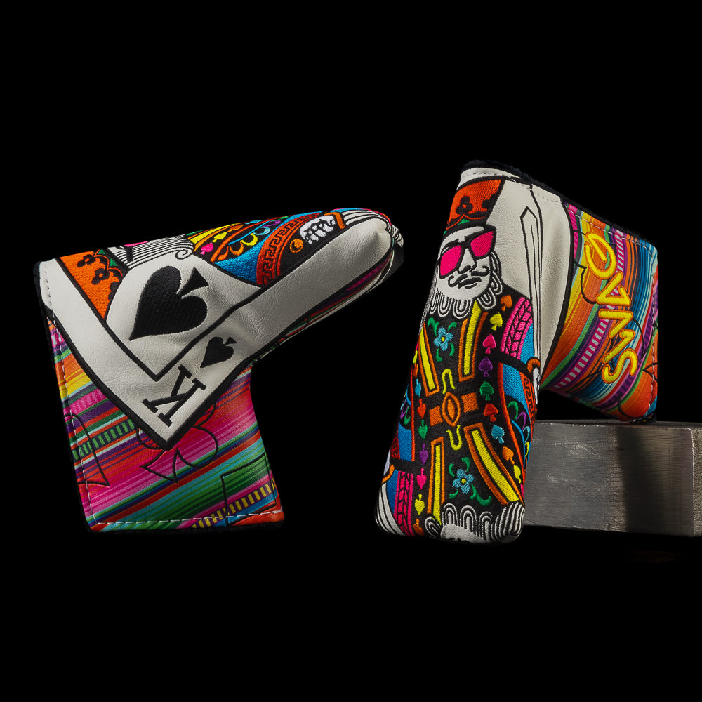 SWAG Golf Serape King multicolored blade golf headcover made in the USA.