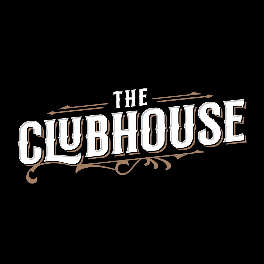 SWAG Golf The Clubhouse perks membership logo on a black background.