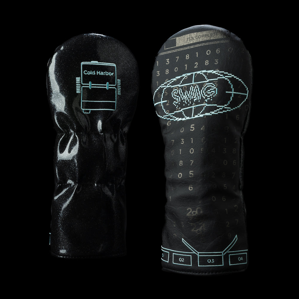 SWAG Golf Cold Harbor tv themed black golf driver headcover made in the USA.