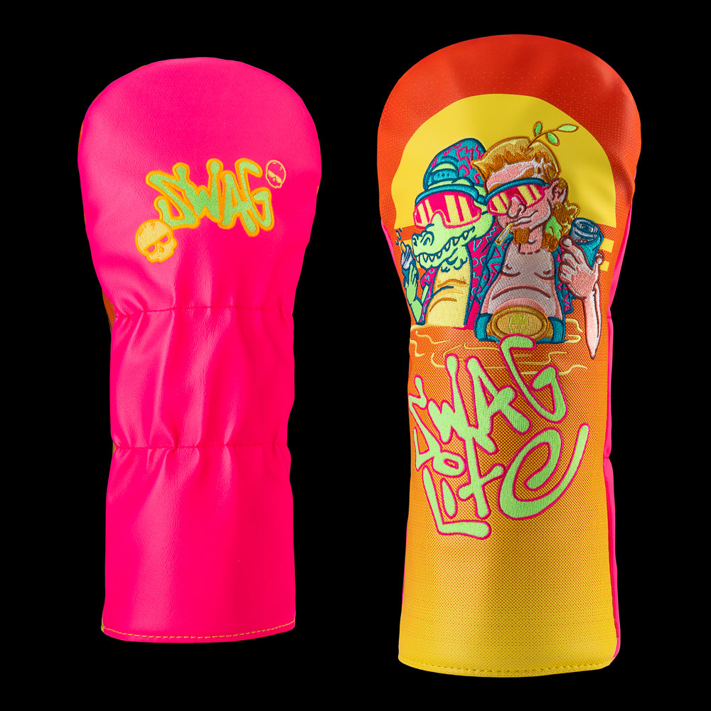Florida Man 2.0 driver cover with sunset gradient, neon graffiti artwork in bold Florida colors, and SWAG graffiti branding.