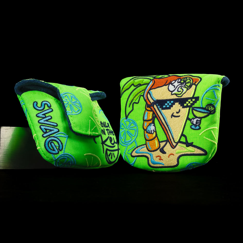 SWAG Golf Key Lime Pie green mallet golf headcover made in the USA.