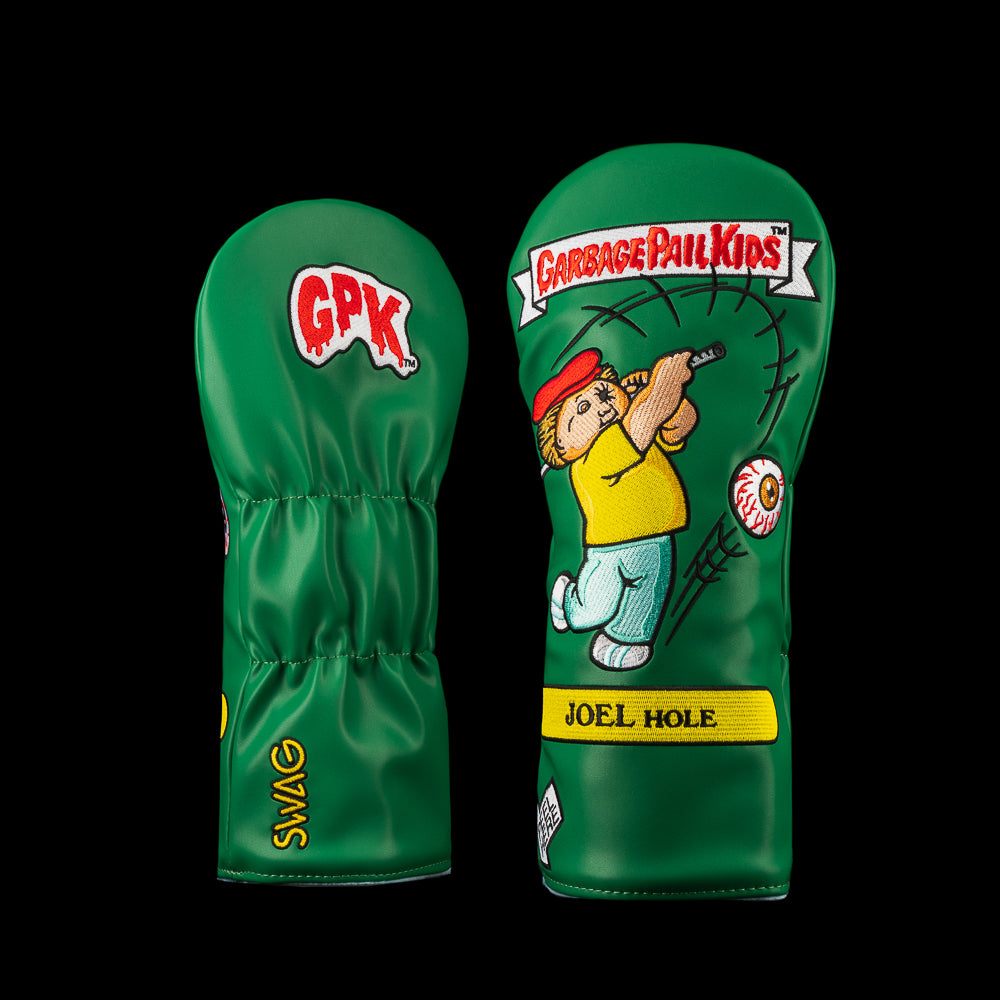 Green Garbage Pail Kids officially licensed Joel Hole driver golf headcover.