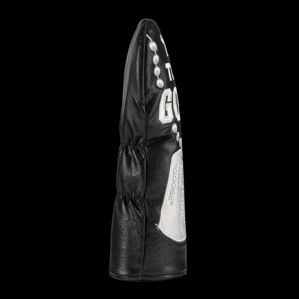 Rewind Golf x Top Gun Talk To Me Goose black and silver dog tags driver golf headcover.