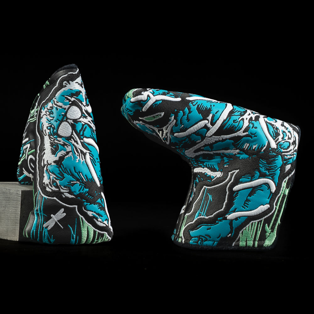 Glow-in-the-Dark SWAG Thing Blade Putter Cover with swamp monster artwork and glowing eyes.