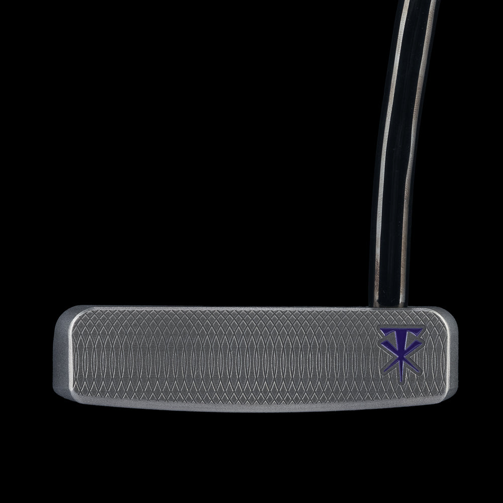 WWE The Undertaker The Boss 2.0 limited edition officially licensed golf putter with a black oxide finish and purple handpainted details.