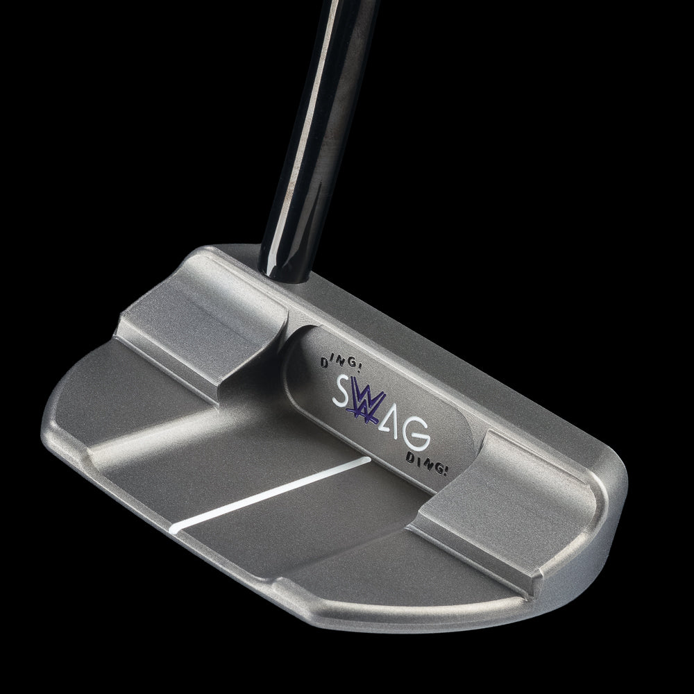 WWE The Undertaker The Boss 2.0 limited edition officially licensed golf putter with a black oxide finish and purple handpainted details.