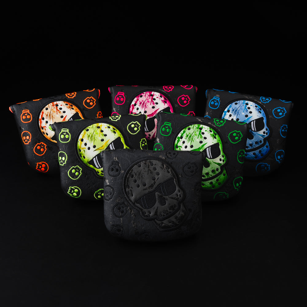 Jason skull mallet putter golf head cover grab bag made in the USA.