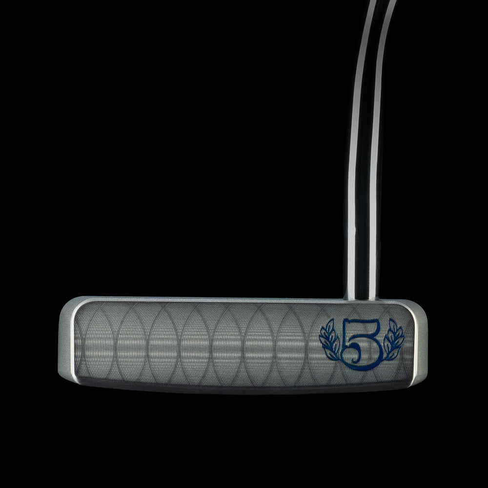 SWAG Golf Patriotic Abe The Boss 2.0 limited edition mid-mallet golf putter made in the USA and featuring a patriotic party scene of Abraham Lincoln.