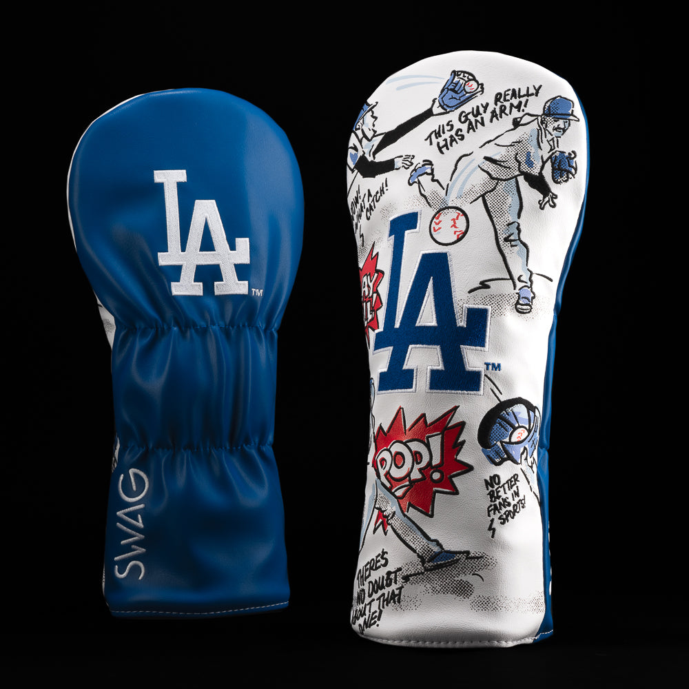 MLB Los Angeles Dodgers America’s Pastime driver headcover with team colors and detailed stitching