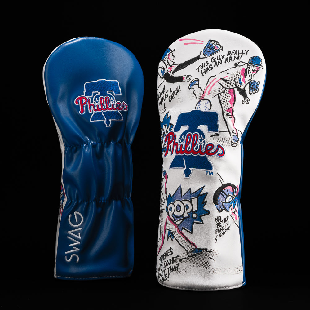 MLB Philadelphia Phillies America’s Pastime driver headcover with team colors and detailed stitching