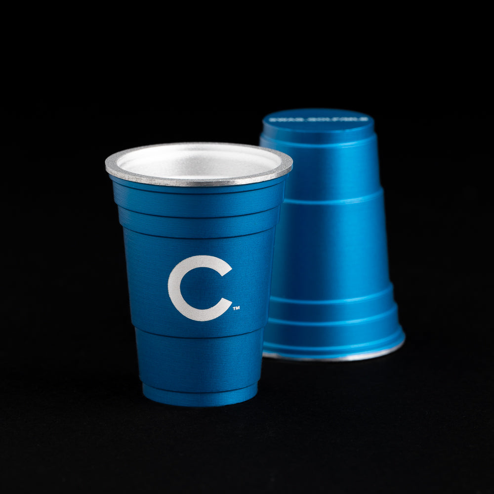 Chicago Cubs C logo flip cup ball marker in royal blue.