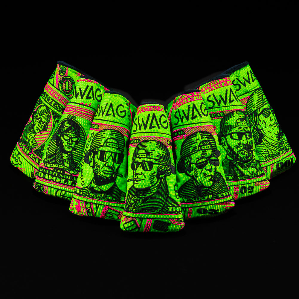 SWAG Golf back 9 presidents dollar bills green currency themed golf blade headcover made in the USA.