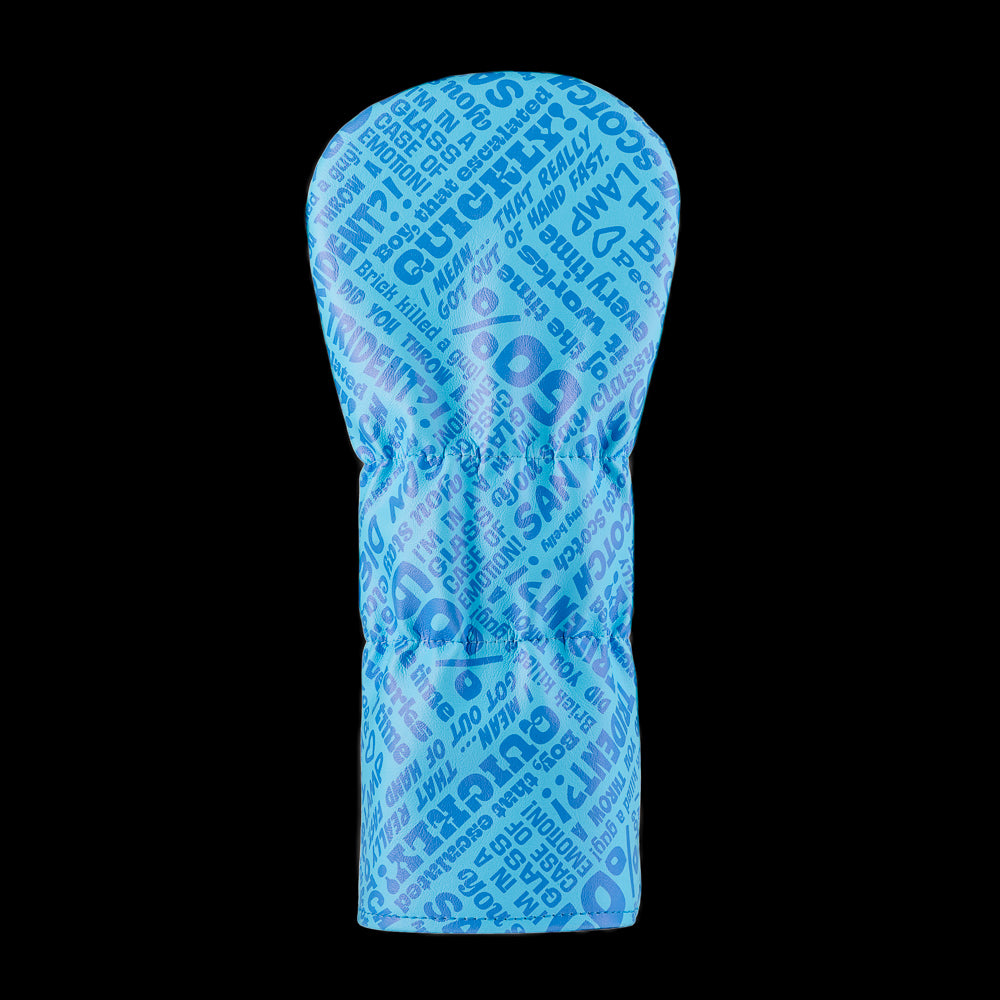 Blue Anchorman driver cover with Channel 4 logo and quotes.