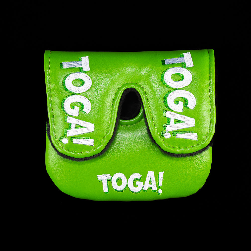 Rewind Golf x Animal House licensed TOGA themed green center shaft XL mallet golf headcover.