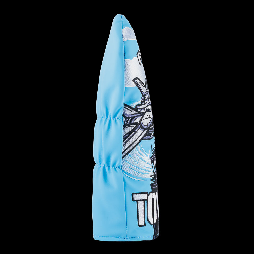 Rewind Golf x Top Gun official Buzz The Tower movie scene blue and white driver golf headcover.