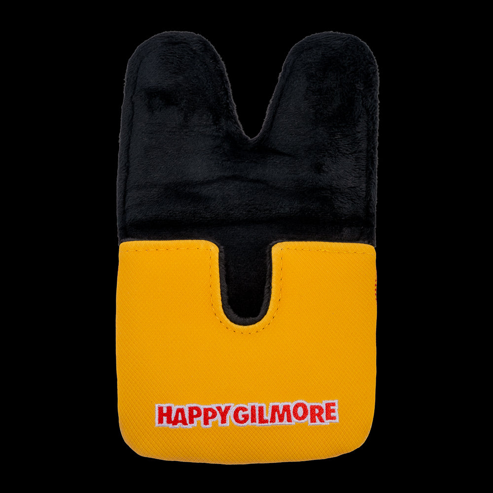Rewind Golf x Happy Gilmore Chubbs Peterson Golf Academy orange and yellow officially licensed center shaft XL mallet headcover.