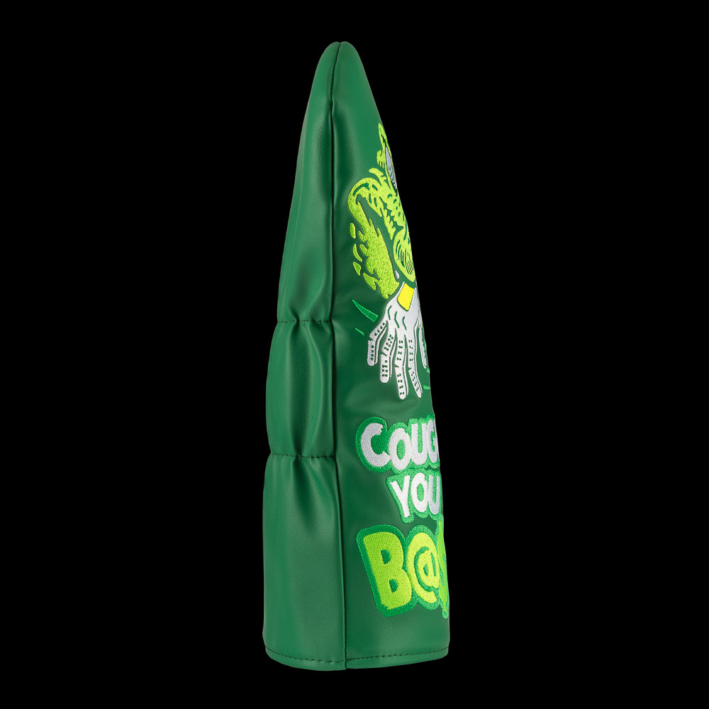 Rewind Golf Happy Gilmore officially licensed Cough It Up green gator themed driver golf headcover.
