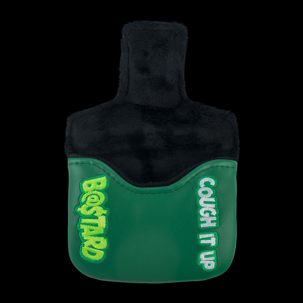 Rewind Golf x Happy Gilmore official Cough It Up green mallet golf headcover with alligator design.