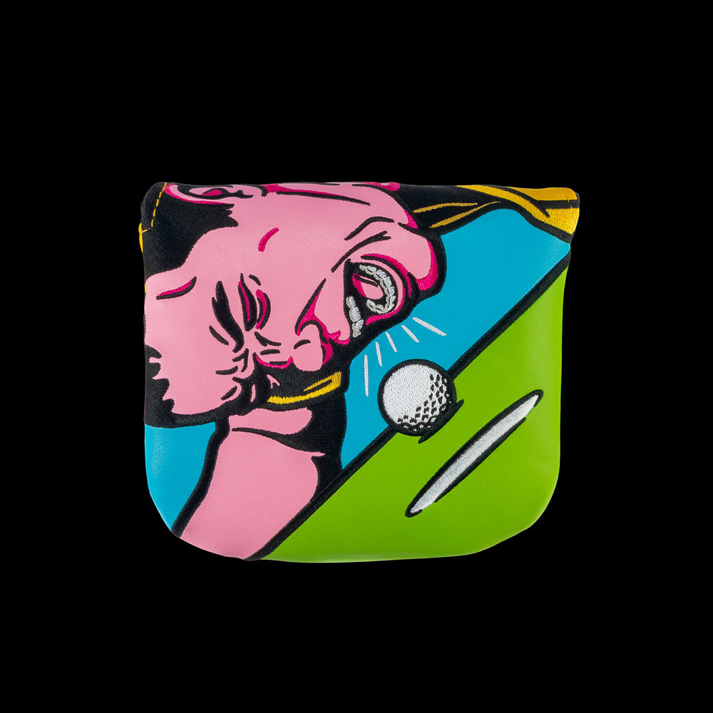 Rewind Golf x Happy Gilmore official "Go Home" movie scene center shaft XL mallet golf headcover.
