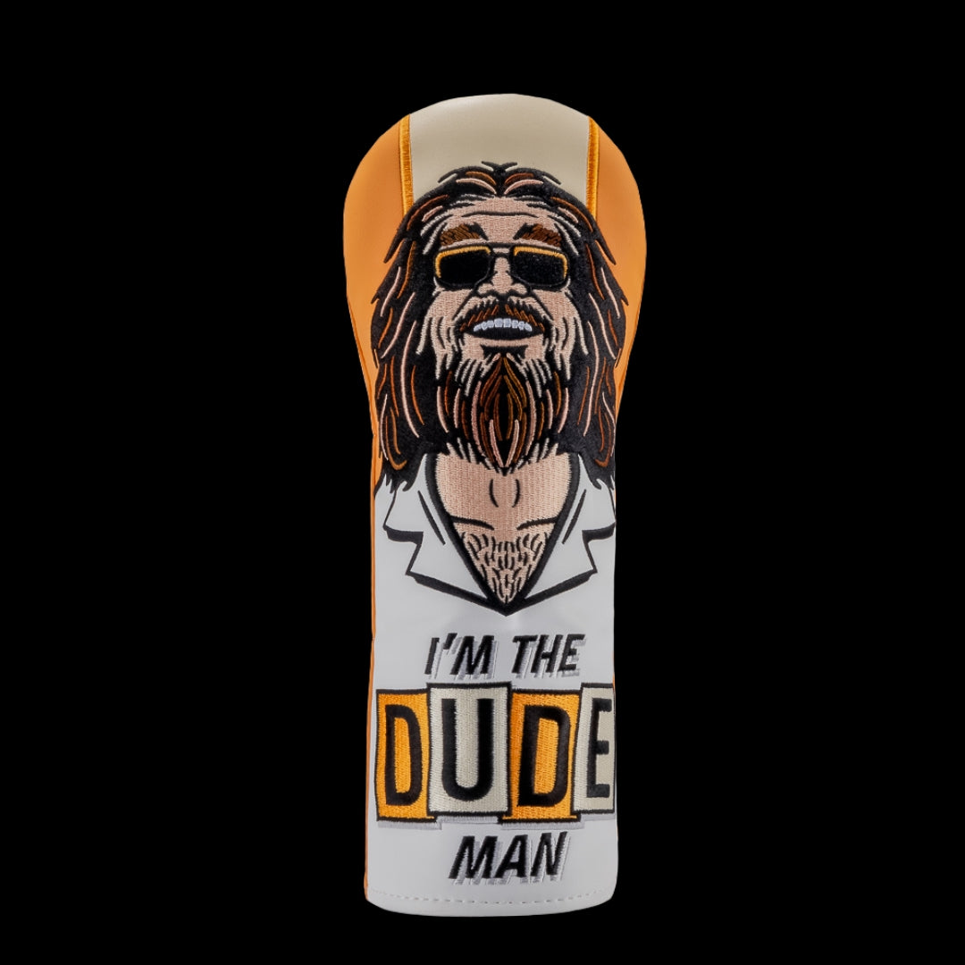 Rewind Golf x The Big Lebowski Dude Man officially licensed movie themed fairway wood golf headcover.