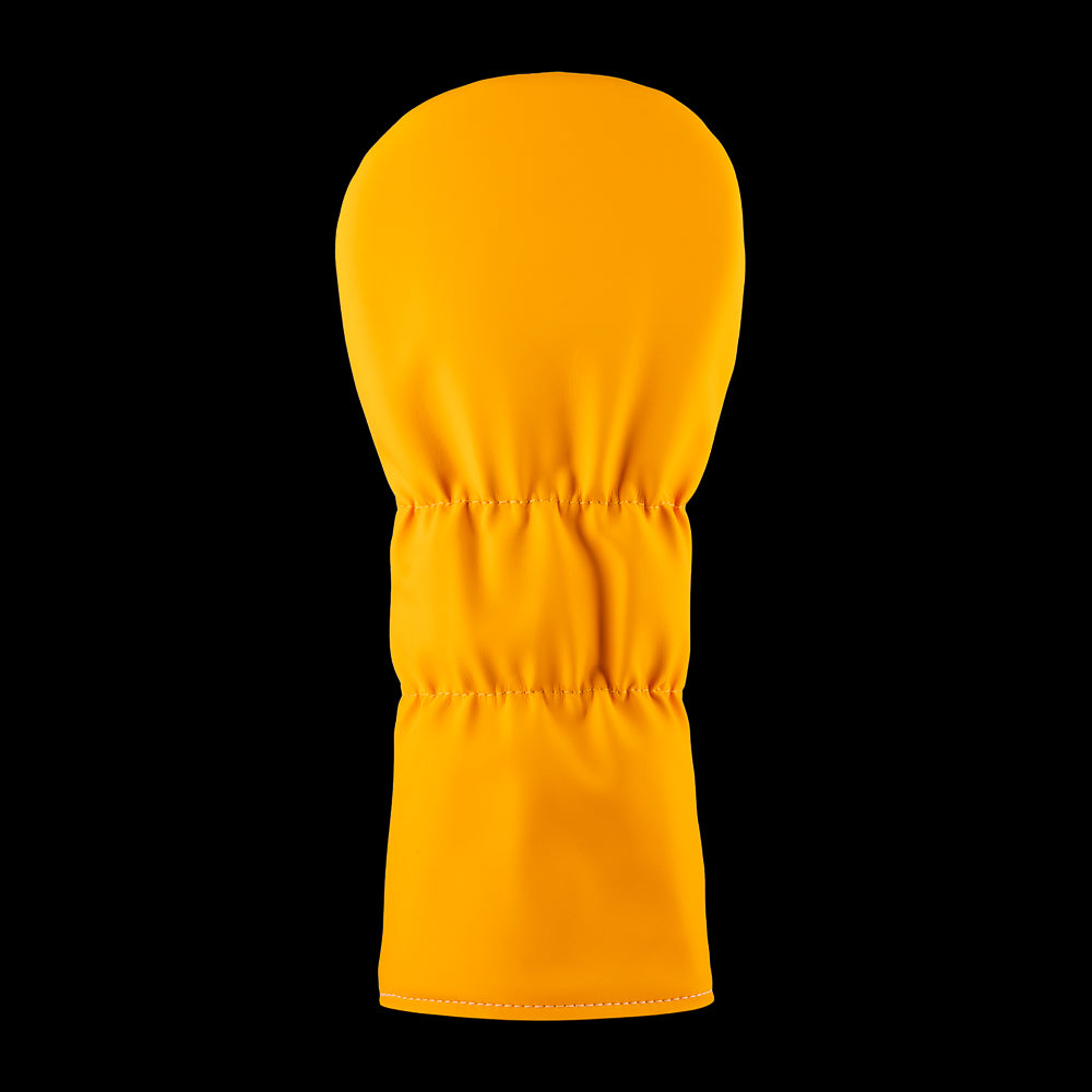 Rewind Golf x Big Lebowski I'm The Dude Man orange and white driver heacover featuring image of the dude.