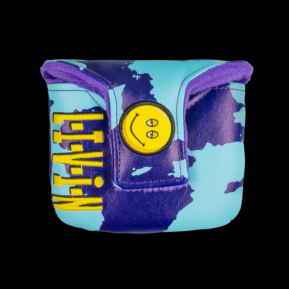 Rewind Golf x Dazed And Confused Gotta Keep Livin' Man blue camo mallet golf headcover.