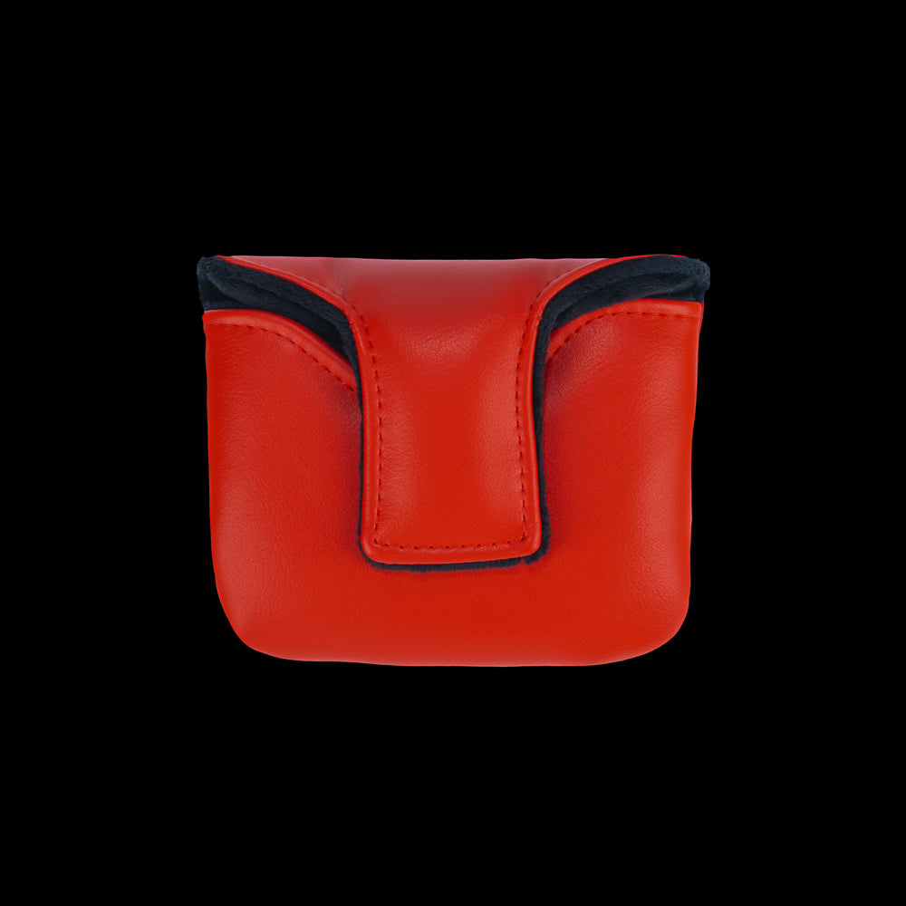 Rewind Golf x Ferris Bueller's Day Off official NRVOUS licensed plate themed mallet golf headcover on red material.