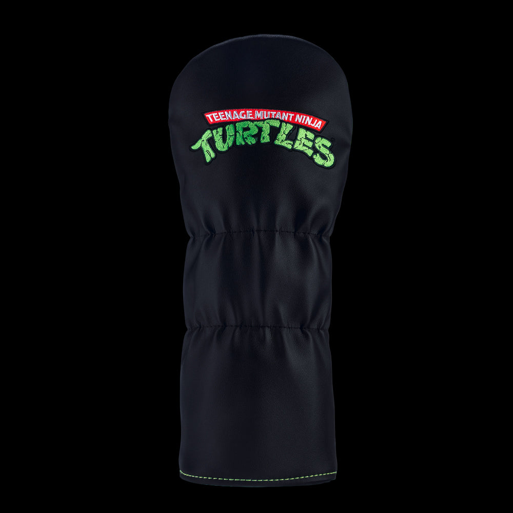 Rewind Golf x TMNT stacked ninja turtles peepers officially licensed green and black driver golf headcover.