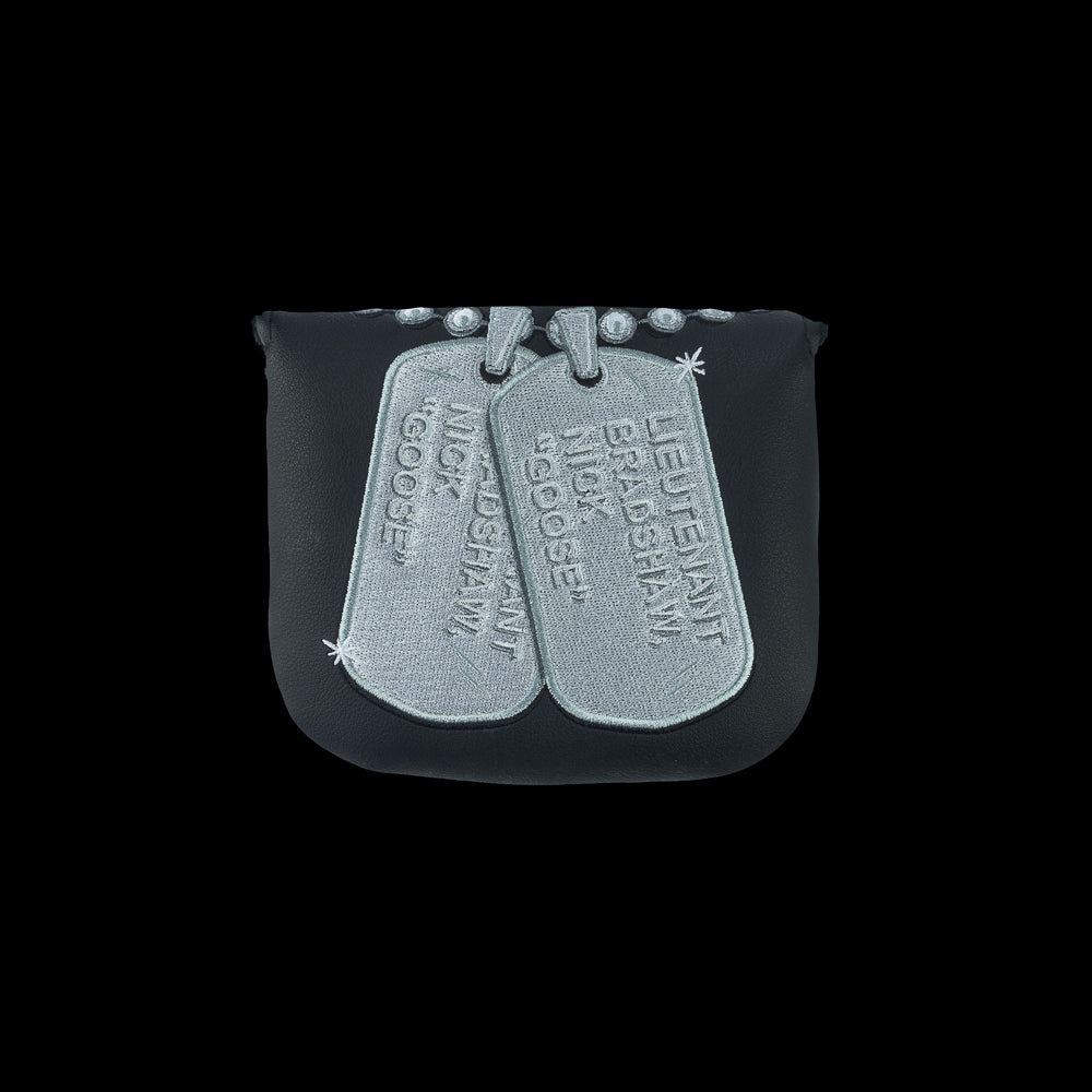 Rewind Golf x Top Gun Talk To Me Goose officially licensed small center shaft mallet putter golf headcover.