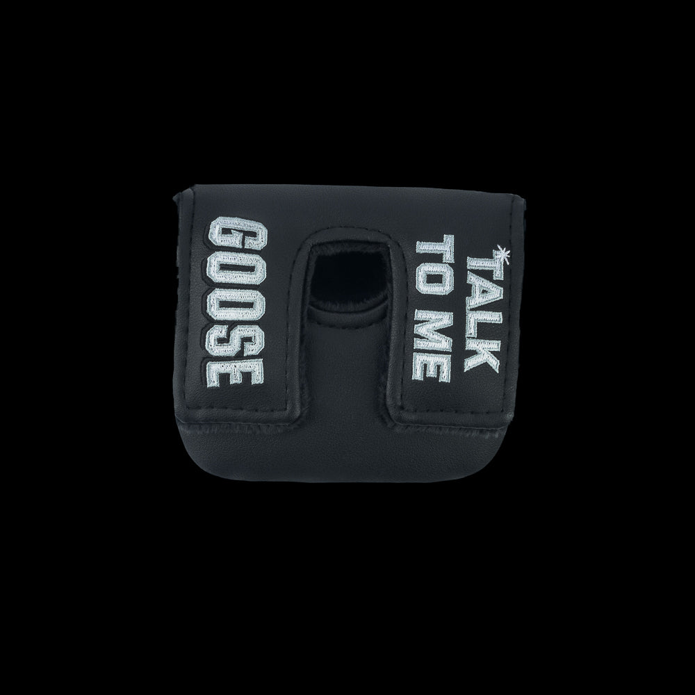 Rewind Golf x Top Gun Talk To Me Goose officially licensed small center shaft mallet putter golf headcover.