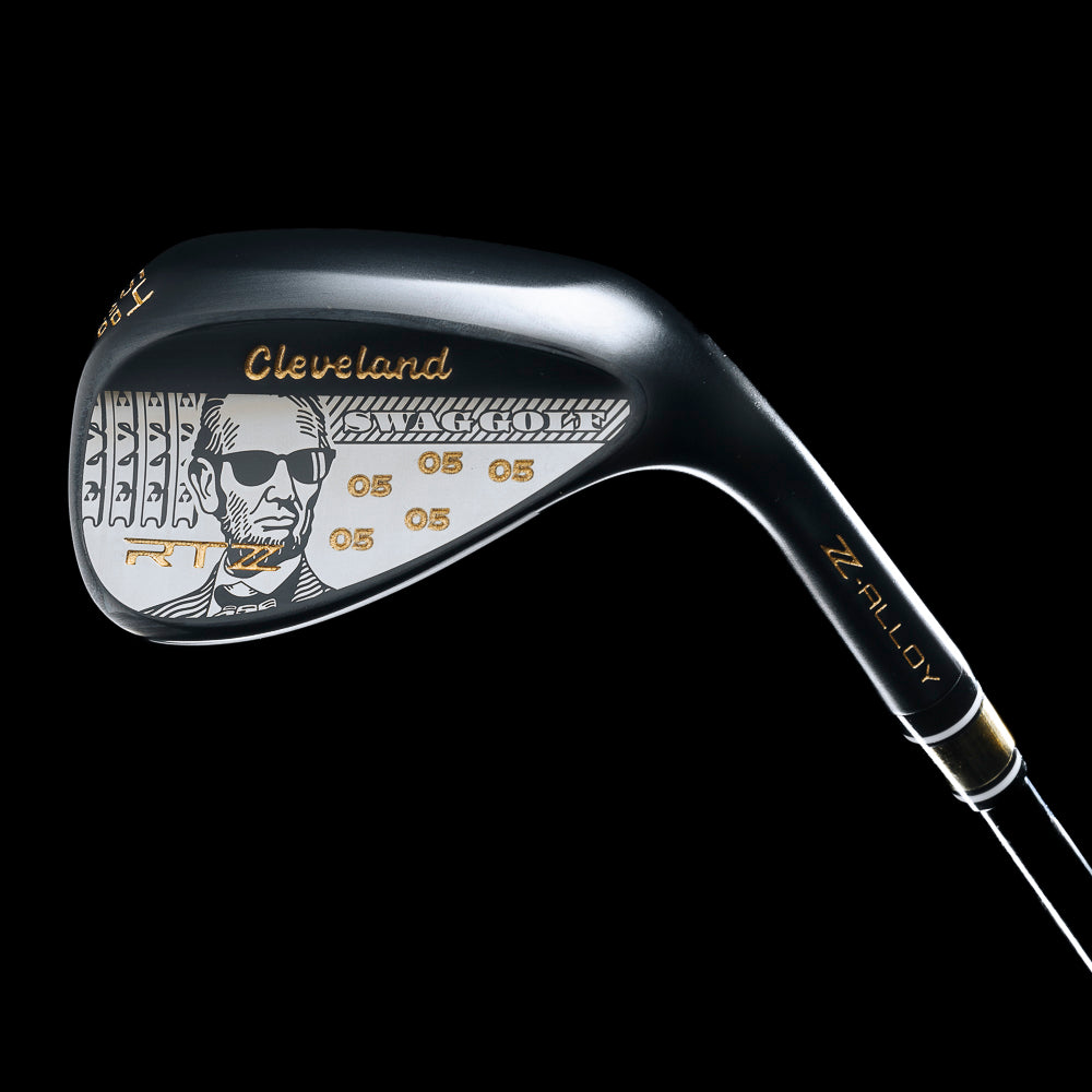 SWAG x Cleveland RTZ Wedges dollar bill themed SWAG edition black satin finish golf wedges.