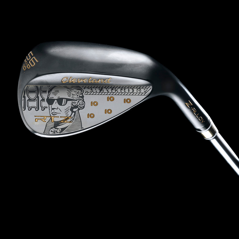 SWAG x Cleveland RTZ Wedges dollar bill themed SWAG edition black satin finish golf wedges.