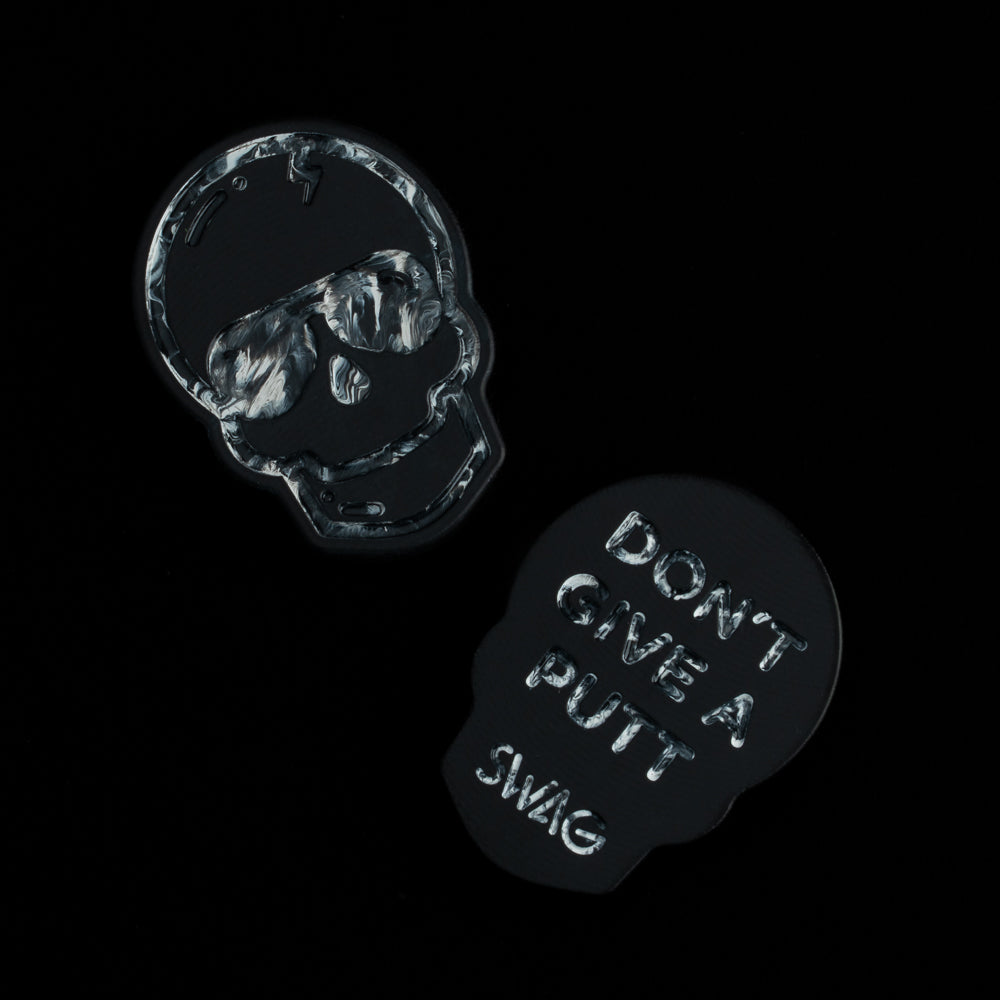 Marble Skull Ball Marker