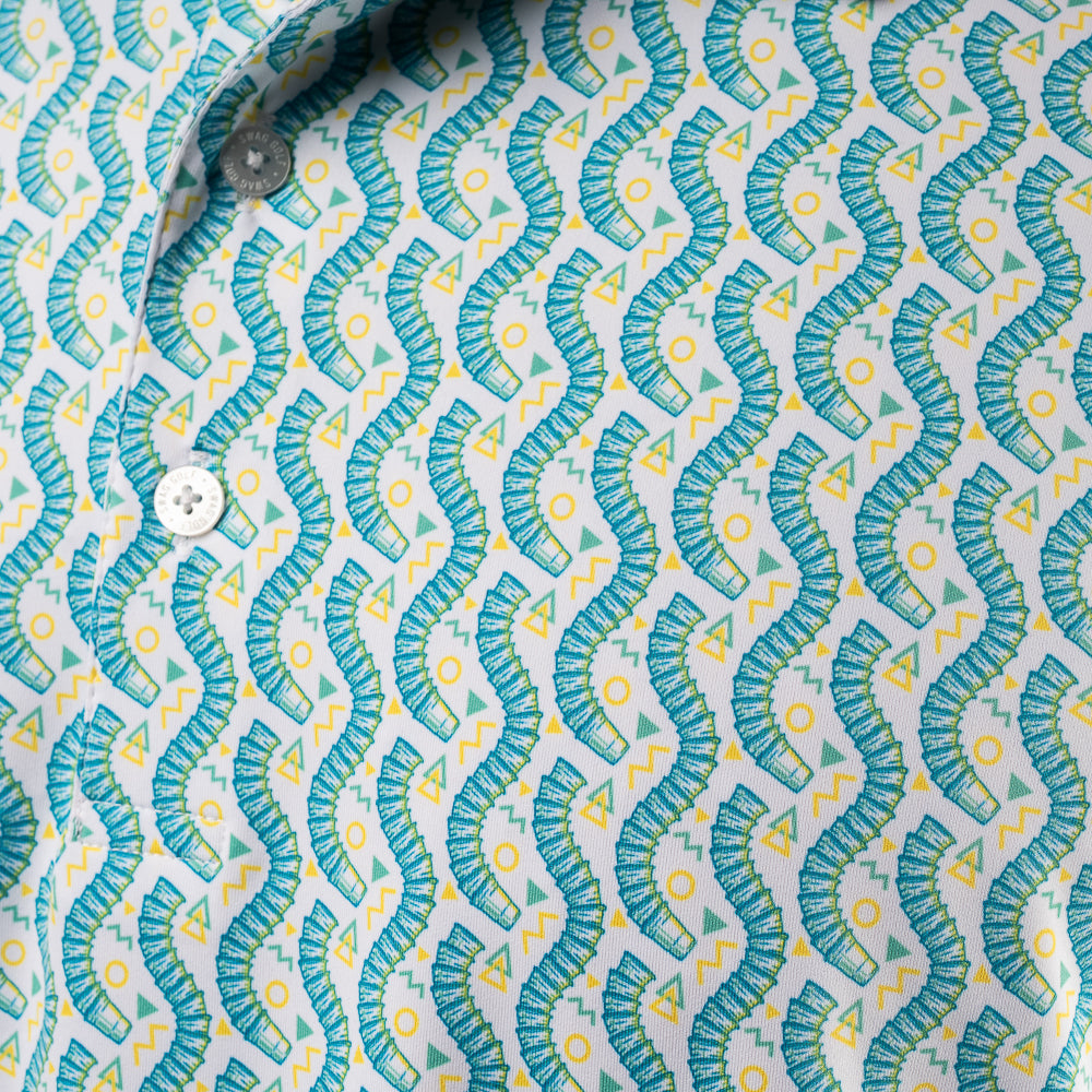Teal Cup Snake Classic Polo Shirt