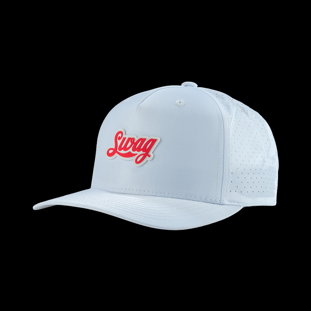 SWAG Golf Pink Script White Snapback Hat – SWAG Golf Co