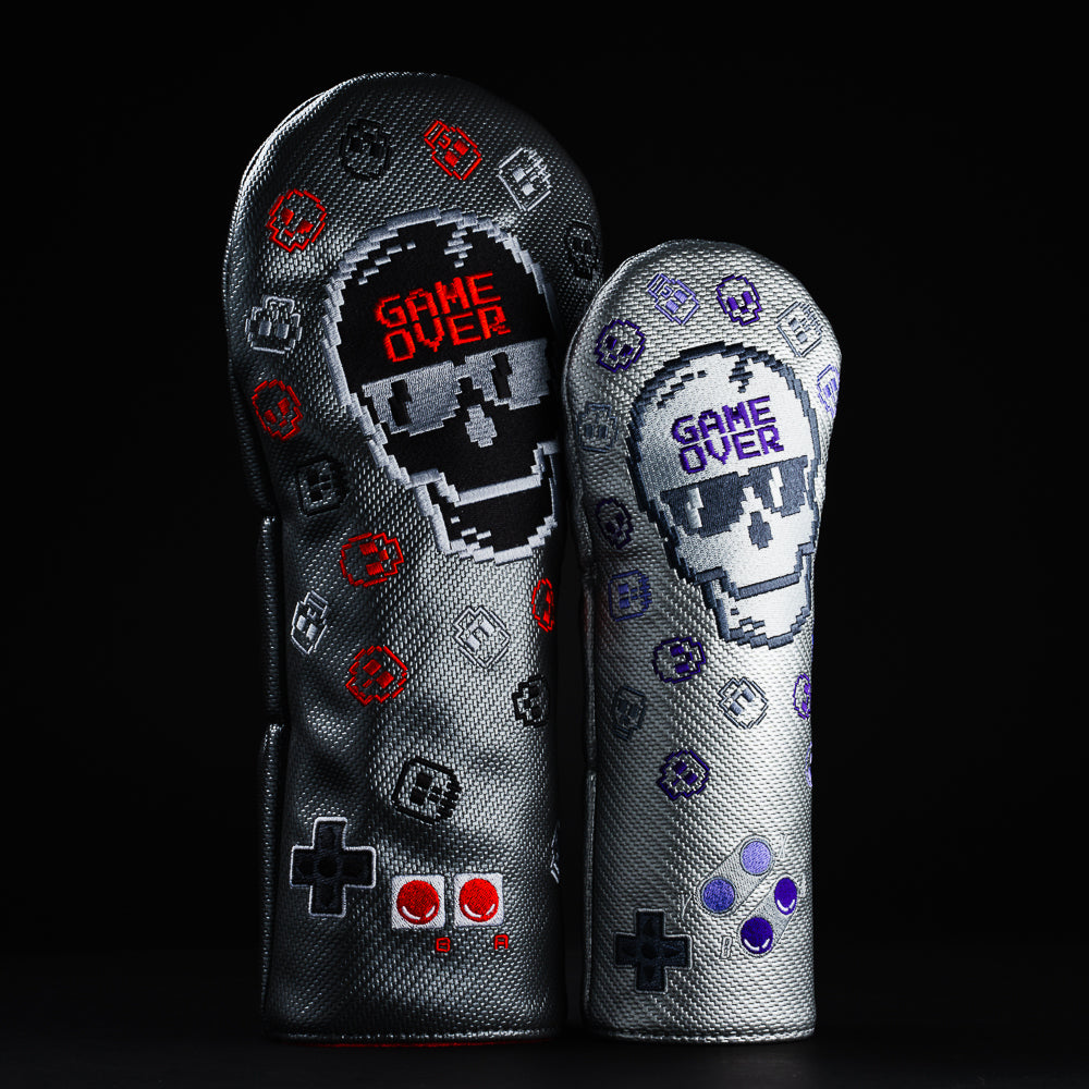 Swag Golf game over video controller themed driver and fairway golf headcover set.