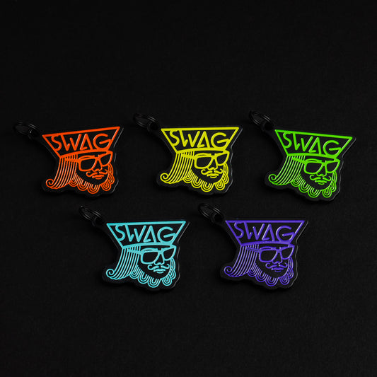 Swag Golf King of Swag black keychain accessory.