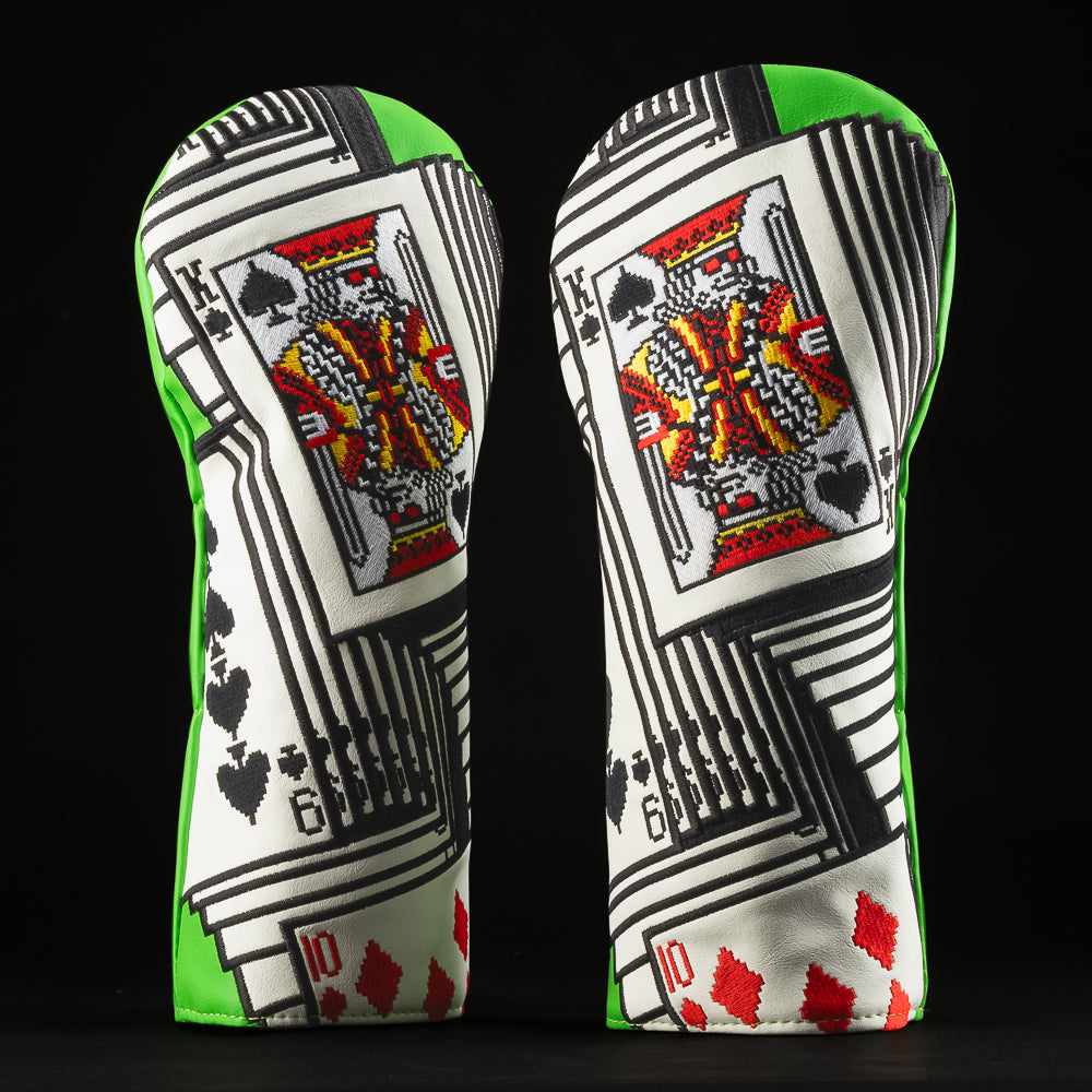 Swag-itaire video game themed driver golf headcover made in the USA.