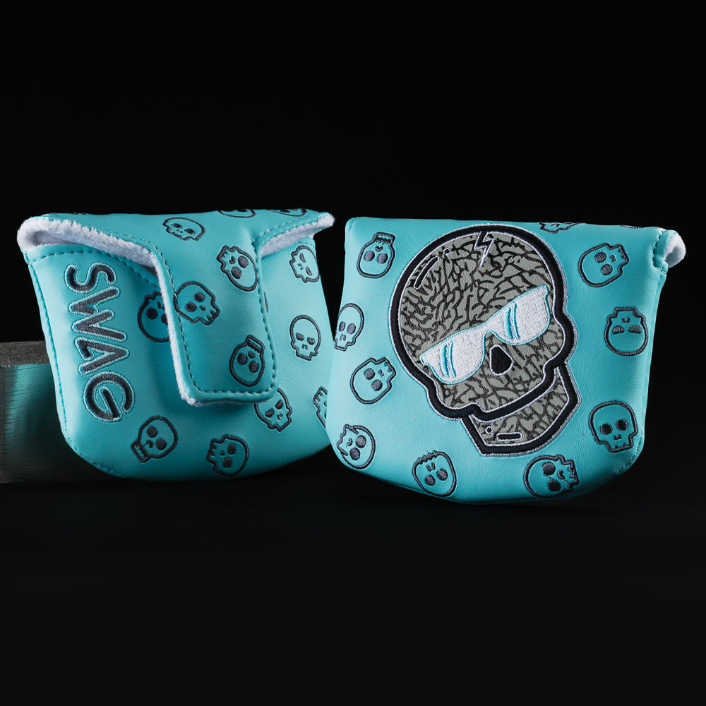 Black & Aqua Elephant Skull Mallet Special