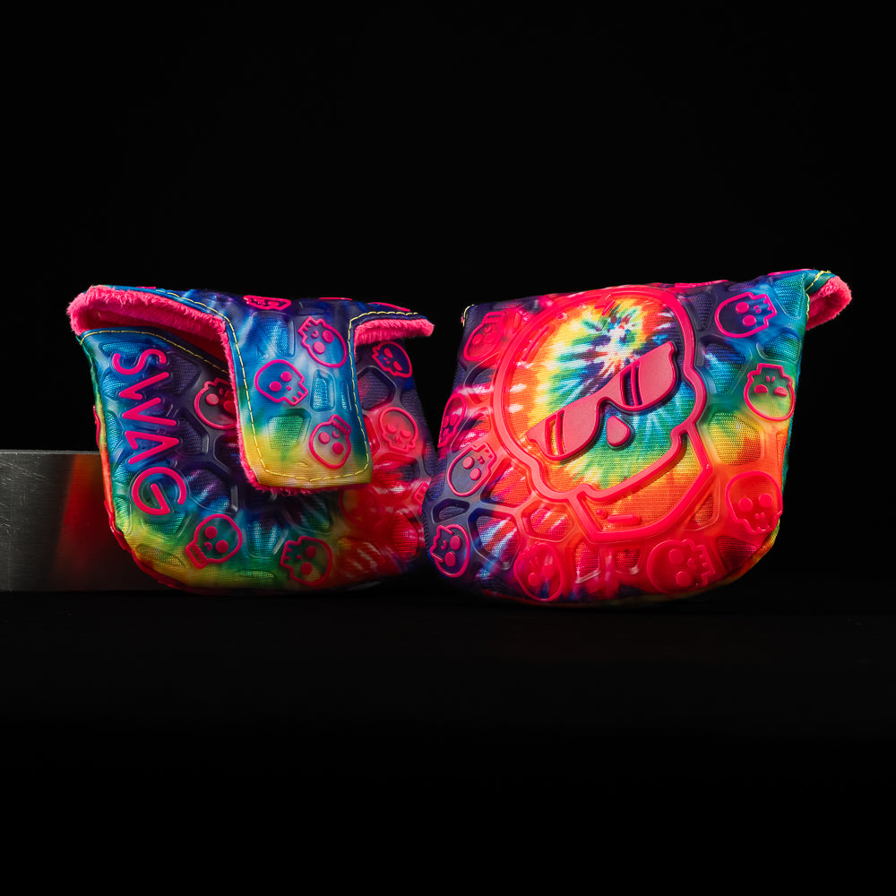 SWAG Golf Tie-Dye skull tpu mallet golf headcover.